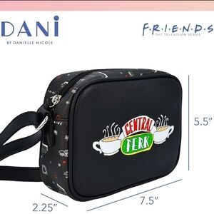 Danielle Nicole Black NBC Friends Central Perk Messenger Bag